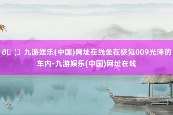 🦄九游娱乐(中国)网址在线坐在极氪009光泽的车内-九游娱乐(中国)网址在线