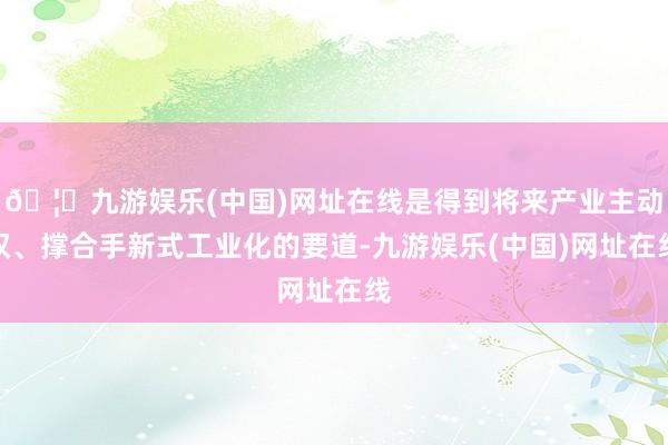 🦄九游娱乐(中国)网址在线是得到将来产业主动权、撑合手新式工业化的要道-九游娱乐(中国)网址在线