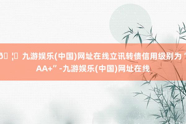 🦄九游娱乐(中国)网址在线立讯转债信用级别为“AA+”-九游娱乐(中国)网址在线