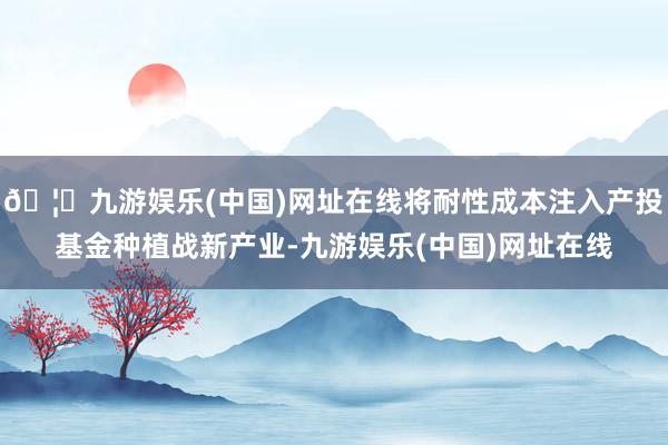 🦄九游娱乐(中国)网址在线将耐性成本注入产投基金种植战新产业-九游娱乐(中国)网址在线