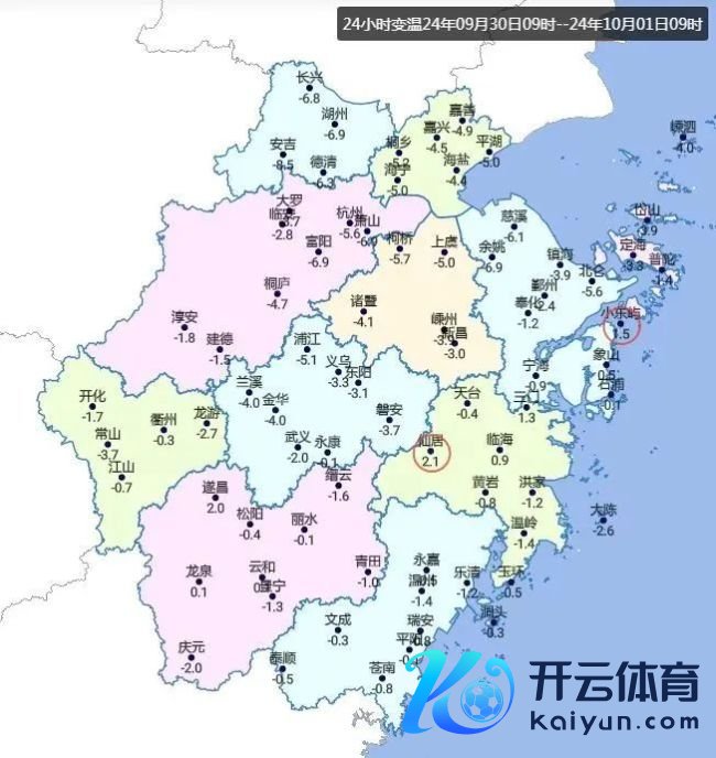 中央景况台：弱冷空气终结国庆假期，江浙沪有较强降雨——浙江明日入秋，假期天气多变