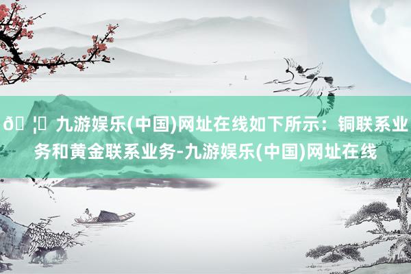 🦄九游娱乐(中国)网址在线如下所示：铜联系业务和黄金联系业务-九游娱乐(中国)网址在线