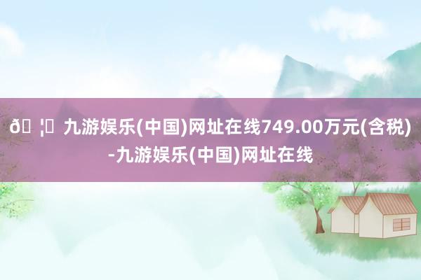 🦄九游娱乐(中国)网址在线749.00万元(含税)-九游娱乐(中国)网址在线