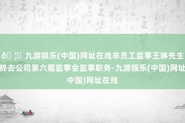 🦄九游娱乐(中国)网址在线非员工监事王琳先生肯求辞去公司第六届监事会监事职务-九游娱乐(中国)网址在线