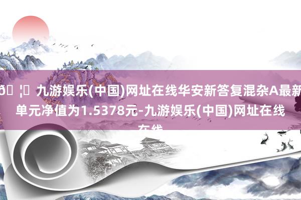 🦄九游娱乐(中国)网址在线华安新答复混杂A最新单元净值为1.5378元-九游娱乐(中国)网址在线