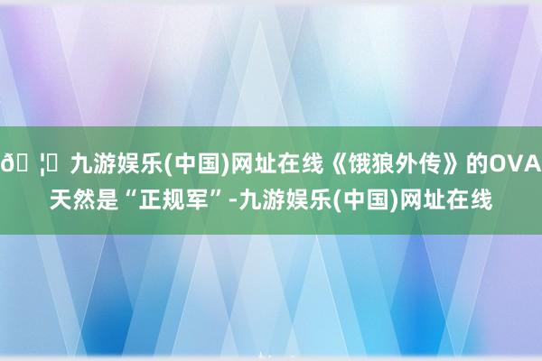 🦄九游娱乐(中国)网址在线《饿狼外传》的OVA天然是“正规军”-九游娱乐(中国)网址在线