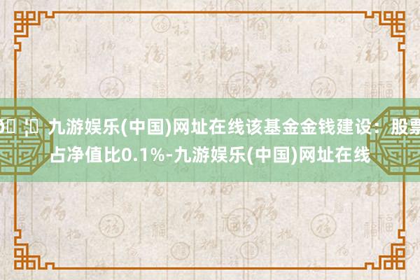 🦄九游娱乐(中国)网址在线该基金金钱建设：股票占净值比0.1%-九游娱乐(中国)网址在线