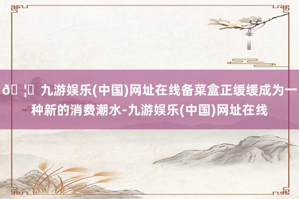 🦄九游娱乐(中国)网址在线备菜盒正缓缓成为一种新的消费潮水-九游娱乐(中国)网址在线