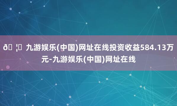 🦄九游娱乐(中国)网址在线投资收益584.13万元-九游娱乐(中国)网址在线